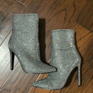 Rhinestone Wifey Boots Holiday party shoes